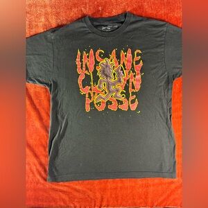 Insane Clown Posse Black Graphic Tee - Red & Yellow Logo